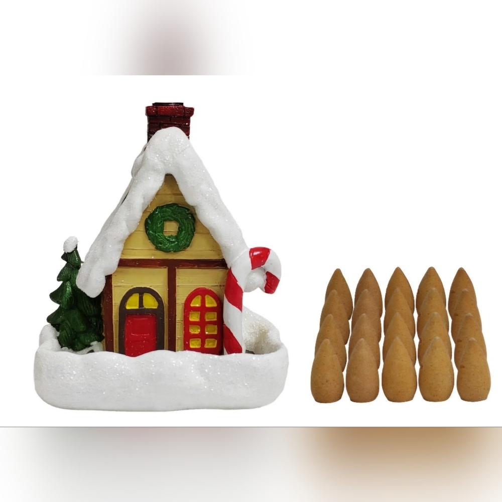 Mainstays Vacation Home Backflow Incense  Cinnamon Apple Backflow Cones (Set 2) - Picture 2 of 8